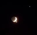 Moon with Venus and Jupiter